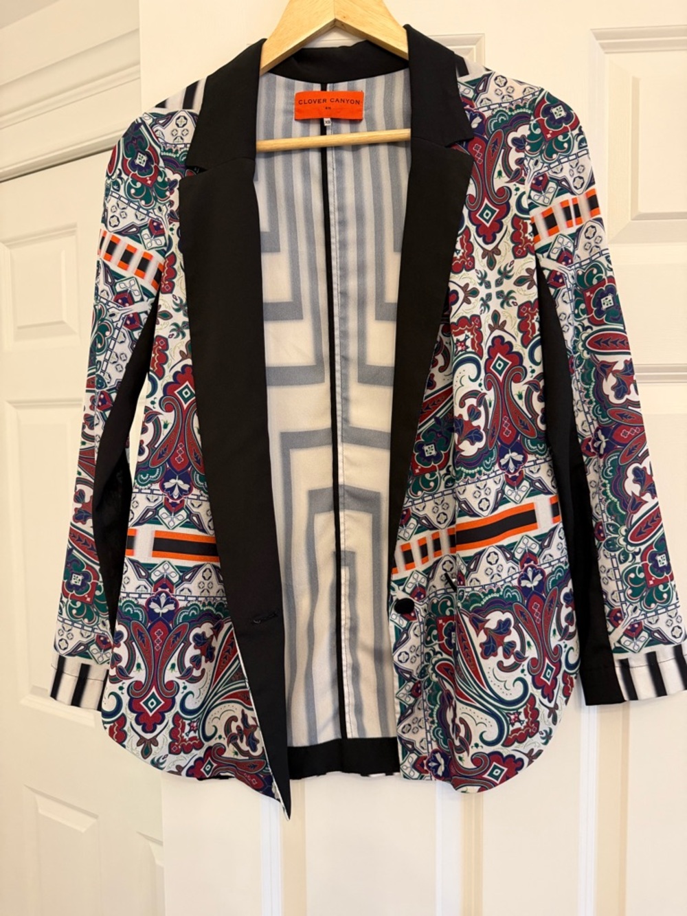 Clover Canyon Women's Multi-Color Patterned Blazer